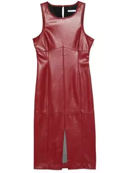 Платье миди Patrizia Pepe со вставками, красный