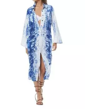 Платье-миди Pebble Beach в цвете кобальт young fabulous & broke, цвет cobalt