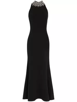 Платье миди Pechora с кристаллами Jenny Packham, черный