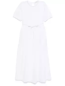 Платье миди Peserico с вышивкой, белый