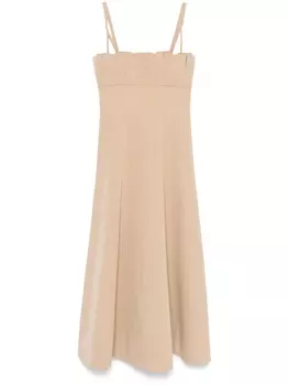 Платье миди Philosophy Di Lorenzo Serafini со складками, нейтральный