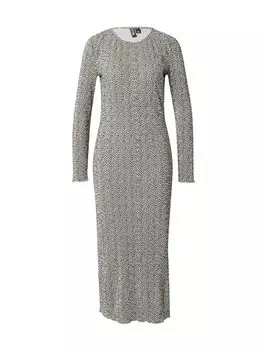 Платье миди PIECES Dress PCFLORA, бежевый