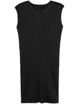 Платье миди Pleats Please Issey Miyake в июле, черный