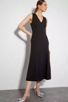 Платье миди Polly Ponte Monsoon, черный