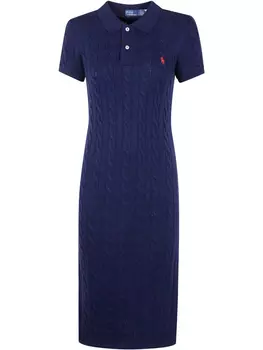 Платье миди Polo Ralph Lauren Polo Pony, синий