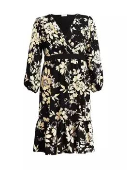 Платье миди Portia Surplice Kiyonna, цвет vintage ivory