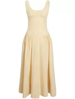 Платье миди Proenza Schouler White Label Kendall, желтый