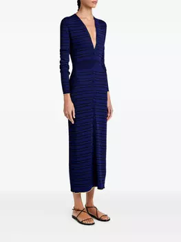 Платье миди Proenza Schouler White Label Ivanna, синий