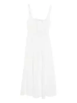 Платье миди Quilla DEN, белый