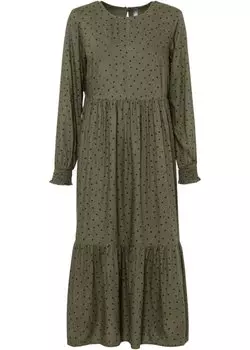 Платье миди Rainbow, зеленый