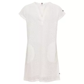 Платье миди Redgreen Dot Short Sleeve, белый