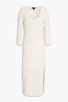 Платье миди Renee крючком из смесового хлопка RAG & BONE, слоновая кость