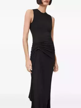 Платье миди Rivi AllSaints, черный