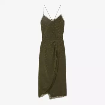 Платье миди rixi с жаккаровыми крыльями Zadig&Voltaire, цвет wakame