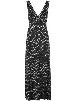 Платье миди Rixo Federica, черный