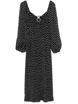 Платье миди Rixo Ivy, черный