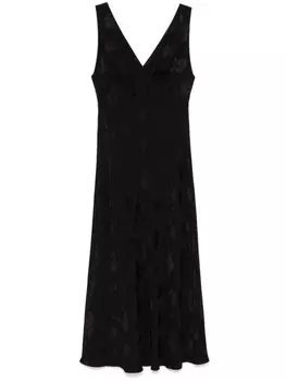 Платье миди Rixo Sandrine, черный