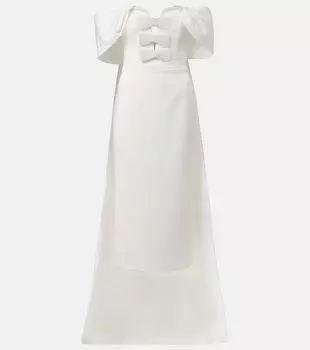 Платье миди Rory в стиле креп Rebecca Vallance, слоновая кость