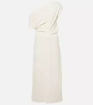 Платье миди rosa из крепа Proenza Schouler, белый