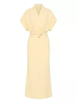 Платье миди Rowan с запахом Rebecca Vallance, желтый