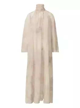 Платье миди с абстрактным принтом Fabiana Filippi, нейтральный