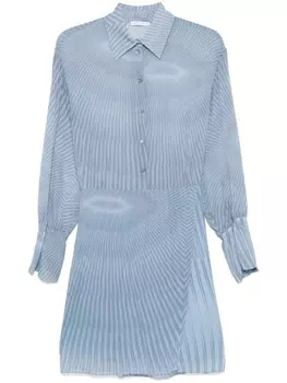 Платье миди с абстрактным принтом Patrizia Pepe, синий