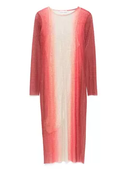 Платье миди с эффектом градиента Patrizia Pepe, нейтральный