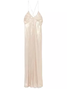 Платье миди с эффектом металлик Zadig&Voltaire, золотой