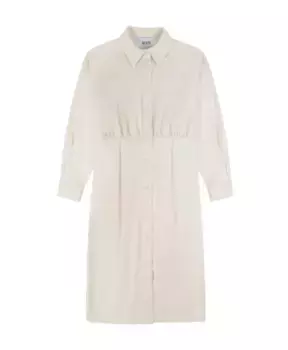 Платье миди с эластичной талией Silvian Heach, белый