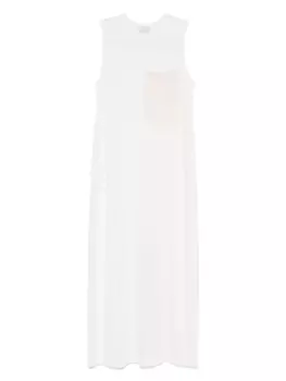 Платье миди с бахромой Alysi, белый
