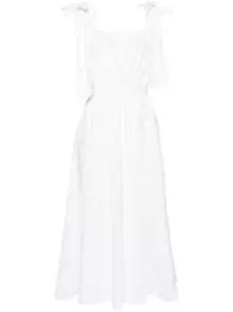 Платье миди с бантами MSGM, белый