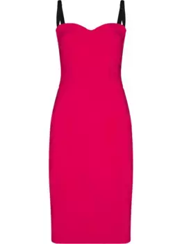 Платье миди с бюстье DOLCE & GABBANA, розовый