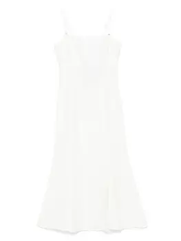 Платье миди с бюстье TWINSET, белый