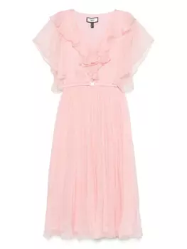 Платье миди с цветочной аппликацией NISSA, розовый