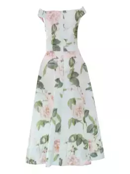 Платье миди с цветочным принтом Clips, синий