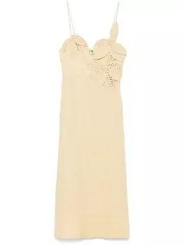 Платье миди с цветочным принтом FARM Rio, нейтральный цвет