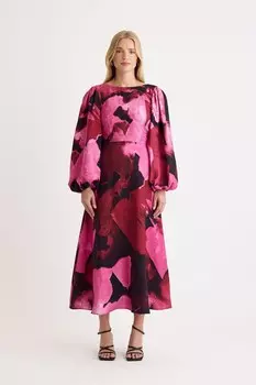 Платье миди с цветочным принтом Nobodys Child Zora Nobody'S Child, розовый