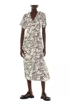 Платье миди с цветочным принтом «Одуванчик» Whistles, черный