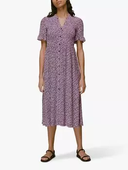 Платье миди с цветочным принтом Whistles Aria, розовый