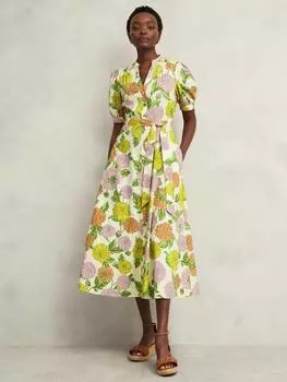 Платье миди с цветочным рисунком elina Hobbs, цвет Cream Multi