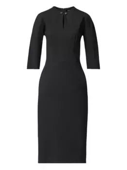 Платье миди с декоративными пуговицами Fabiana Filippi, синий