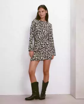 Платье миди с длинными рукавами Easy Wear, черный