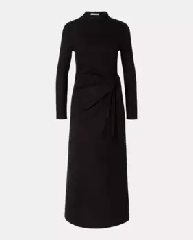 Платье миди с длинными рукавами Easy Wear, черный