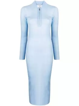 Платье миди с длинными рукавами FENDI, синий