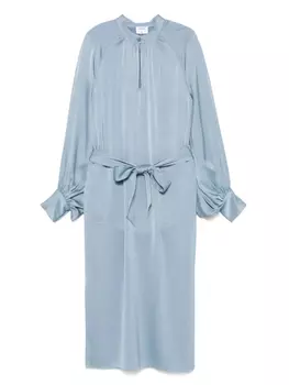 Платье миди с длинными рукавами и поясом Filippa K, синий