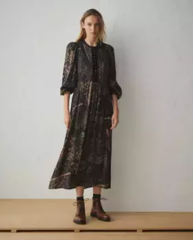 Платье миди с длинными рукавами Lloyd's, фиолетовый