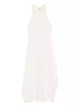 Платье миди с драпировкой Nanushka, нейтральный