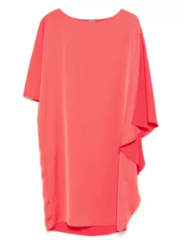 Платье миди с драпировкой NISSA, красный