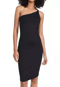 Платье миди с двойными завязками черного цвета Susana Monaco