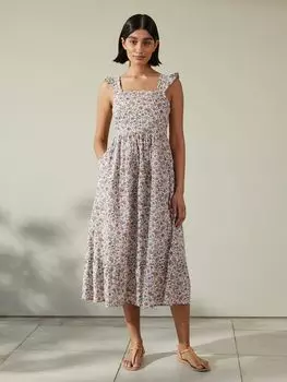 Платье миди с фартуком Albaray Pretty Paisley, Многоцветный